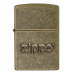 ISQUEIRO ZIPPO STAMP ANTI BRASS